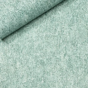 Plain Green Textured Wallpaper Vinyl HeavyWeight Free Match Paste The Wall Study - Picture 1 of 9