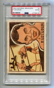 1942 Editorial Bruguera Gato Negro Cromos Cultura Quinto 2 Paulino Uzcudun PSA 2 - Picture 1 of 2