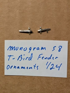 MONOGRAM 58 FORD T-BIRD FENDER ORNAMENTS NEW! 1/24 - Picture 1 of 1