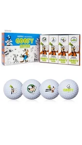 Disney Goofy Volvik Vista 3 White Golf Balls - Limited Edition - Goofy Awesome! - Picture 1 of 5