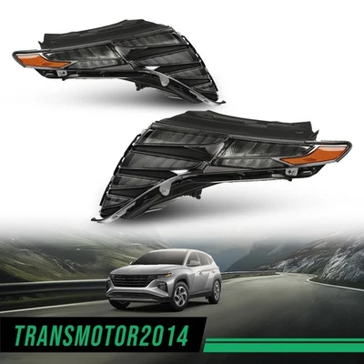 LED DRL Headlight Assembly Pair/Left/Right Fit For 2022-2024 Hyundai Tucson - Image 1 of 4
