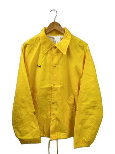 Giacca Coach Nylon Giallo L Made in USA Cappotto Coach Unisex