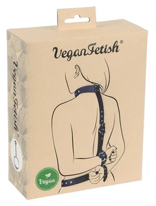 Bondage Set aus veganem Leder mit Kragen, Armbändern und verstellbarem Gürtel - Bild 1 von 4