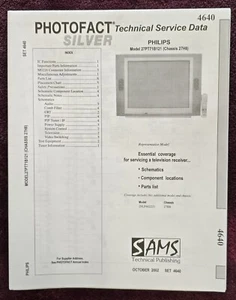 Sams Photofact 4640 Service Manual for Philips 27PT71B121, 29LP602221 - Picture 1 of 1