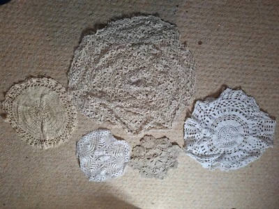 5 Handmade Crochet Doillies Table Design Boho Wedding - Image 1 of 4