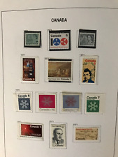 SHIP WORLDWIDE CANADA  1970 DAVO PAGE MINT  STAMPS  IN  ALBUM PAGE  CV$$