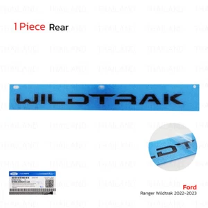 Matte Black Logo Emblem Wildtrak Tailgate Fits Ford Ranger Wildtrak 2022 - 2023 - Bild 1 von 9