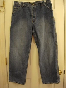 Vintage Urban Up Carpenter Distress Blue Jeans Men's Size 37x29 Tag says 36 x 30 - Picture 1 of 11