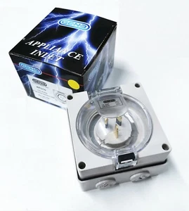 TOP QUALITY IP66 Appliance Inlet 3Pin 10A 250v - Picture 1 of 9