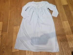 Eillen West Women's Cotton Blue Night Dress size S - Picture 1 of 7
