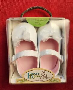 Baby Deer Infant Baby Girl's White Shoes Crawling Stage Size 3 (6-9 Months)