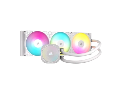 CORSAIR NAUTILUS 360 RS ARGB Liquid CPU Cooler – White – RS120 ARGB Fans – Fits - Image 1 of 4