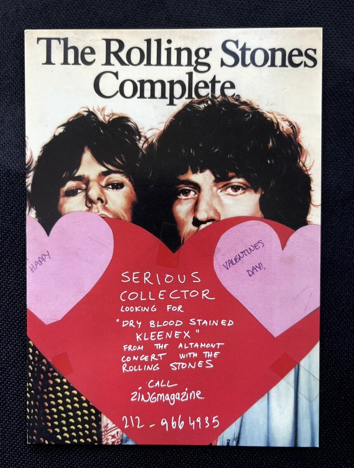 Postal Rolling Stones Mick Jagger Keith Richards Stoned ZingMagazine Anuncio Foto 1 de 2