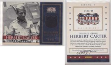 2012 Americana Heroes & Legends Military Elite Materials /299 Herbert Carter #5