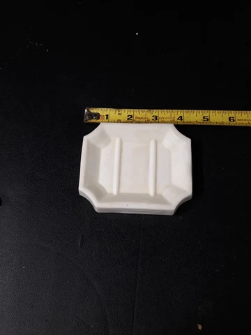 Antique Bathroom Milk Glass Soap Dish Victorian Bathroom Soap Tray White Glass Cover
