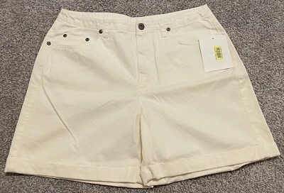 Nuevos pantalones cortos Liz Claiborne Lizwear para mujer talla 10 algodón beige precio de venta sugerido por el fabricante $39 *B4 Foto 1 de 4