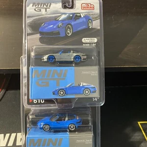 MINI GT #610 - SHARK BLUE - PORSCHE 911 TARGA 4S - USA EXCLUSIVE - Chase/regula - Picture 1 of 3