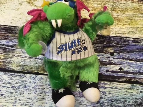 NEW Orlando Magic Basketball STUFF the Dragon Mascot Window Plush w/Suction Cups Cover