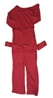 Women's Red Jumpsuit With Waist Tie Size Medium Nwot
