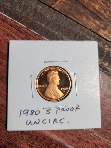 1980 S Proof 4 Coin Set Uncirculated DCAM Mint State MS Cover