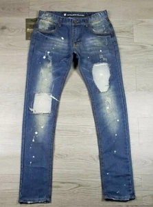 Pantalones de mezclilla Recess Denim Collection ajustados tapados lavados 30x32 - Imagen 1 de 5