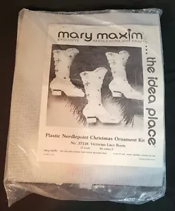 Mary Maxim Victorian Lace Boots Needle Point Kit - Picture 1 of 3