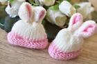 Knitted Crochet Mini Hats 5x5cm 12pcs Bunny Ears Egg Warmer Choose Colour