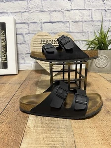 Sandalias Birkenstock Arizona negras unisex 44 para hombre EE. UU. 11-11,5 - Imagen 1 de 9