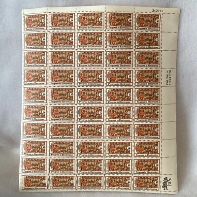 MINT Full Sheet 8¢ US Postage Stamps #1501 Progress in Electronics Transistors - Image 1 of 4