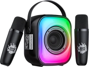 Karaoke Machine with Two Wireless Microphones with LED with LED - Picture 1 of 4