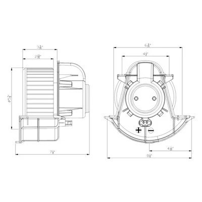 For Audi Q7 2007-2015 TYC 700262 HVAC Blower Motor Assembly Foto 1 de 4