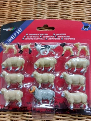 Animales de granja británicos - Juego de ovejas con perro pastor escala 1:32 - Imagen 1 de 2
