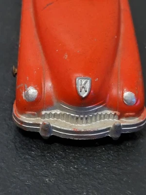 Tootsie Toy 746 (B3L) sedán rojo aerodinámico (JSF6) 6" EE. UU. coche fundido a presión automóvil Foto 1 de 4