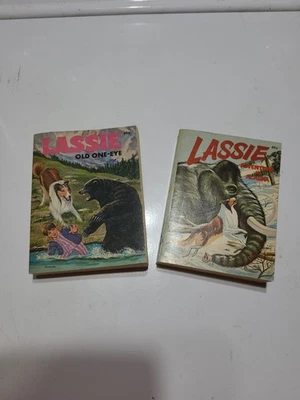 2 Vintage Big Little Books: Lassie Adventures In Alaska & Old One Eye 1967 1975 Foto 1 de 4
