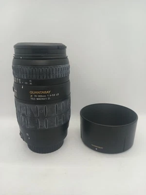 Quantaray AF 70-300mm LD Zoom Lens f4-5.6 for Canon EF w/ Hood - Image 1 of 4