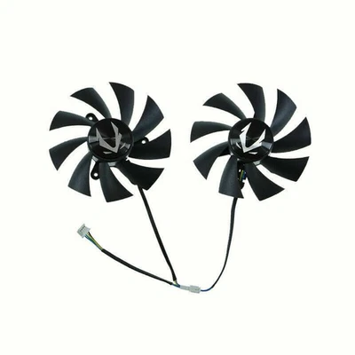 Pair Fans Cooler Fan For ZOTAC GTX 2060 GTX 1660 GA92A2H 87mm Graphics Card - Image 1 of 2