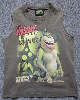 2009 Dreamworks Monsters vs. Aliens Movie Youth Size Sleeveless T-Shirt Y2K - Image 1 of 4