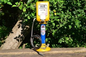 Handmade Tin Gilmore Gasoline Red Lion Model Bank - Gas Station - Air Compressor - Picture 1 of 12