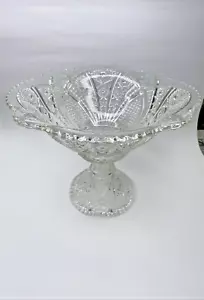 Vintage EAPG McKee Concord Punch Bowl With Pedestal, No Cups - Picture 1 of 24