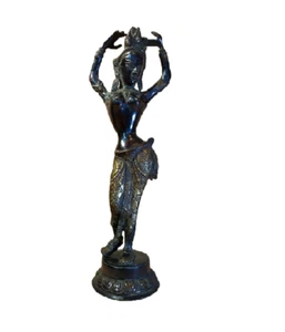 Asiatische Bronzefigur - Bild 1 von 9