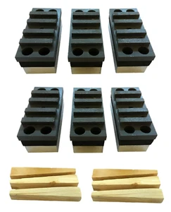 Bloques de molienda de diamantes Husqvarna para amoladoras de piso de concreto, #30/40, 6 piezas - Imagen 1 de 4