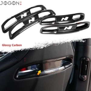 Real Carbon HeadRest Pillow Insert Bezel Headquarter For Hyundai Ioniq 5 N 23-25 - Picture 1 of 15