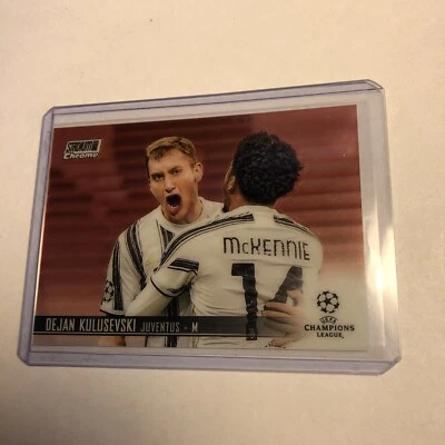 Dejan Kulusevski 2020-21 Stadium Club Chrome UEFA Champions BASE #14 - Image 1 of 2