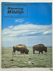 Wyoming Wildlife Magazine July 1969 Allan Sicks Bison - Imagen 1 de 3