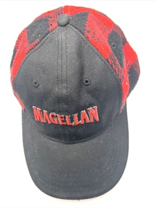 MAGELLAN SPORTSWEAR CHECKER BLACK RED HAD ADJUSTABLE BASEBALL HAT ONE SIZE FIT - Picture 1 of 9
