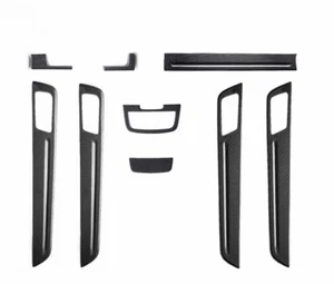 Dry Carbon Fiber Car Interior kit Cover Trim 9PCS For Porsche Cayenne 2018-2023 - Foto 1 di 7