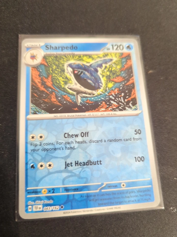 Sharpedo 043/162 Sv05: Temporal Forces Reverse Holo - Image 1 of 1