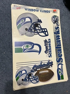 De colección Seattle Seahawks 5 Calcomanías WinCraft NFL Ventana Adhesiones 11x17 NUEVO 2002 Foto 1 de 3