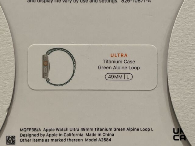 RELOGIO APPLE WATCH ULTRA GPS LTE 49MM TITANIUM MQEX3LL/A VERDE