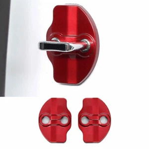 Ajuste para Tesla Modelo X 2016-2021 Rojo ABS Hebilla de Puerta Protección Cubierta Borde 2 Piezas - Imagen 1 de 6